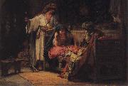 Frederick Arthur Bridgman A Challenging Moment. oil painting